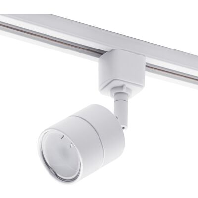 Litecraft - Track Light Soho Spotlight Head Adjustable GU10 Fitting - White Litecraft - Track Light Soho Spotlight Head Adjustable GU10 Fitting - White