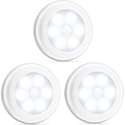 WOIYIC Novelty Place [Super Bright LED Motion Sensor Lights - Battery Powered, Built-in Magnet, Adhesive Pad (Optional) - Bathroom Hallway Closet Night WOIYIC Novelty Place [Super Bright LED Motion Sensor Lights - Battery Powered, Built-in Magnet, Adhesive Pad (Optional) - Bathroom Hallway Closet Night