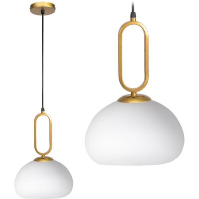 Toolight Gold and White Suspension Pendant - Pendant Lamp Toolight Gold and White Suspension Pendant - Pendant Lamp