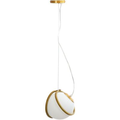 Toolight White Gold Suspension Lamp - Ceiling Light - Modern Design Toolight White Gold Suspension Lamp - Ceiling Light - Modern Design