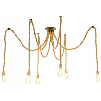 Toolight Beige Spider Rope Pendant Lamp - Pendant Lamp Toolight Beige Spider Rope Pendant Lamp - Pendant Lamp