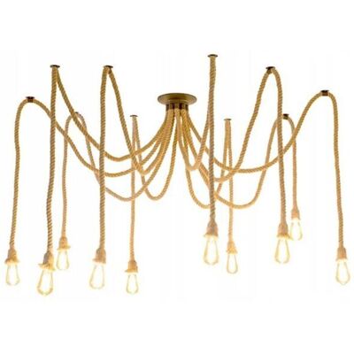 Toolight - Model APP682-10CP - Modern Ceiling Lamp with 10 E27 Points Toolight - Model APP682-10CP - Modern Ceiling Lamp with 10 E27 Points