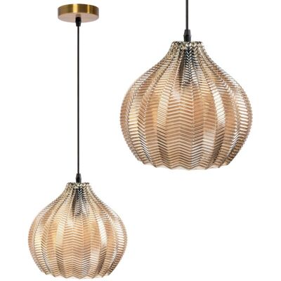 Toolight Retro Pendant Lamp - E27 Glass Shade - Adjustable Height Toolight Retro Pendant Lamp - E27 Glass Shade - Adjustable Height