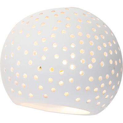 QAZQA - Blur - White plaster - Sphere - Wall lamp QAZQA - Blur - White plaster - Sphere - Wall lamp