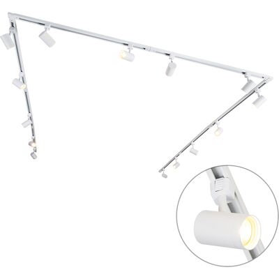 QAZQA White 14-Spot Rail System - Indoor Lighting QAZQA White 14-Spot Rail System - Indoor Lighting