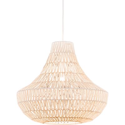 QAZQA Retro Pendant Light White 50 Cm - Lina Cono 50 QAZQA Retro Pendant Light White 50 Cm - Lina Cono 50