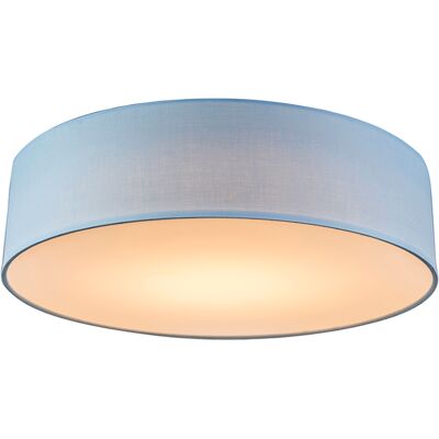 QAZQA Blue 40cm Ceiling Lamp with LED - Drum LED QAZQA Blue 40cm Ceiling Lamp with LED - Drum LED