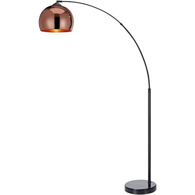Teamson Rose Gold Arc Floor Lamp - Mid Century Modern Lighting Teamson Rose Gold Arc Floor Lamp - Mid Century Modern Lighting