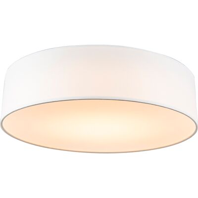 QAZQA White 40cm Drum LED Ceiling Light - Modern QAZQA White 40cm Drum LED Ceiling Light - Modern