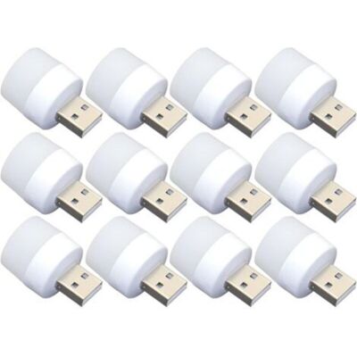 MCBOSON Set of 12 mini USB LED night lights, without light sensor, plug-in, white, compact, ideal for bedroom, bathroom, kitchen, car MCBOSON Set of 12 mini USB LED night lights, without light sensor, plug-in, white, compact, ideal for bedroom, bathroom, kitchen, car