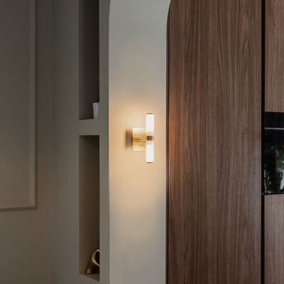 QAZQA Bath - gold - 2x G9 - Wall light QAZQA Bath - gold - 2x G9 - Wall light