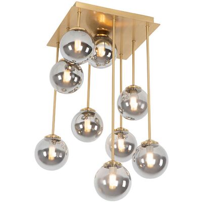Qazqa Modern Design Smart Ceiling Light with 9 LEDs - Athens Qazqa Modern Design Smart Ceiling Light with 9 LEDs - Athens