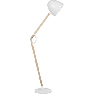 Beliani White Adjustable Metal Floor Lamp - Floor Lamp Beliani White Adjustable Metal Floor Lamp - Floor Lamp