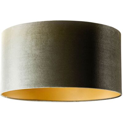 QAZQA - Velvet Green - Gold Interior - 50/50/25 - Lampshade QAZQA - Velvet Green - Gold Interior - 50/50/25 - Lampshade