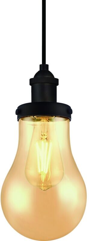 Westinghouse Pendant Teardrop Oil Rubbed Bronze and Amber Glass