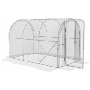 Outsunny - Polytunnel Greenhouse with Door, Galvanised Steel Frame 3 x 2 x 2m - Clear