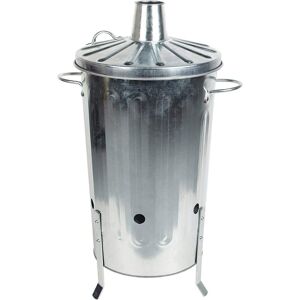 Simpa - Galvanised Steel Garden Incinerator Fire Bin size 18L