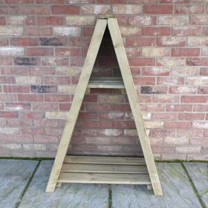 SHIRE Small Triangular 2' 8 x 1' 4 Tongue & Groove Pressure Treated Log Store