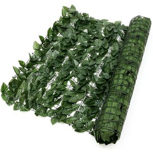 KINGSO 1x3M Artificial Leaf Panels Hedge Fence Ivy Leaf Hedge Roll Wall Home Decor