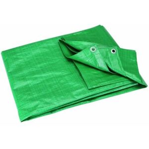 Professional Tool Industries - 3.5m x 5.4m Waterproof Tarpaulin Ground Sheet Camping Cover Green