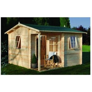 WORCESTER LOG CABINS 3.6m x 3.6m Log Cabin - 28mm Wall Thickness includes Free Shingles