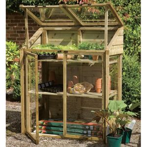 Forest Garden - 4' x 2' (1.20x0.62m) Wooden Mini Greenhouse - Pressure Treated