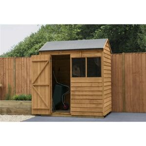 WORCESTER OVERLAP 4ft x 6ft Reverse Apex Overlap Dip Treated Shed (1.3m x 1.8m) - Modular - Core