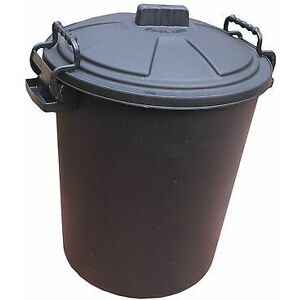 VISS 50 litre heavy duty bin - locking lid - outdoor - rubbish - dustbin - horses