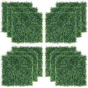 Yaheetech - 20'x 20' Artificial Boxwood for Indoor & Outdoor 12PCS, Green