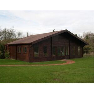 ABINGDON 6m x 10m Premier Chalet Log Cabin (with Mezzanine) - 70mm Wall Thickness - Double Glazing