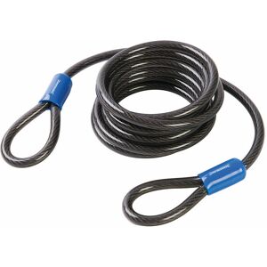 LOOPS 8mm x 2.5m Looped Steel Security Cable Twisted Steel & Outdoor Rated pvc Coated