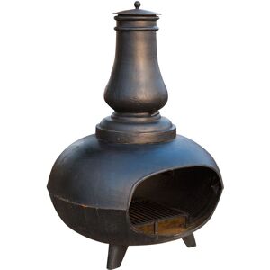 Biscottini - Cast iron wood stove Outdoor and indoor onion fireplace Barbecue Wood fireplace Firewood poker
