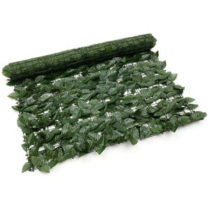 DRILLPRO Artificial Leaf Hedge Panel Garden Fence Privacy Screen 3M x 1M LBTN