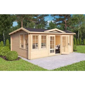 LASITA MAJA Balmoral-Log Cabin, Wooden Garden Room, Timber Summerhouse, Home Office - L570 x W421.3 x H239.4 cm