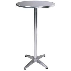 NETFURNITURE Boley Aluminium Out/indoor Tall Poseur Table Top Space Saver Option - Black