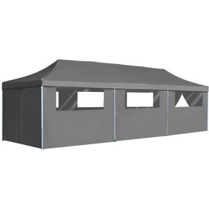 Bouffard 3m x 9m Steel Pop-Up Party Tent by Dakota Fields Anthracite