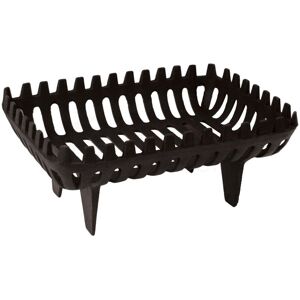 Home Discount - Cast Iron Log Basket Small Fireplace Wood Basket Carrier, Black