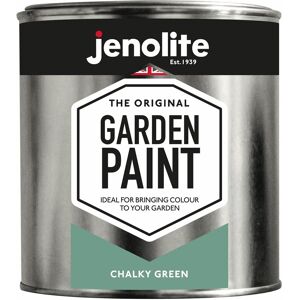 Chalky Green - 1 Litre Tin - JENOLITE Garden Furniture Paint - Chalky Green - Use on wood, metal, plastic, stone, ceramic (PANTONE 644U)