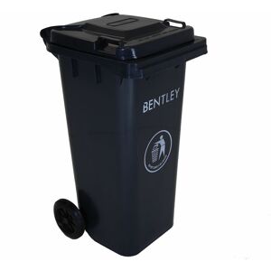 Charles Bentley - Outdoor Household Waste Medium Rubbish 120 Litre Wheelie Bin - Gray