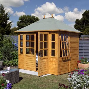 Claredon Summerhouse - Honey Brown Finish - Rowlinson