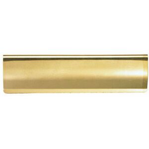 Loops - Curved Letterbox Cover Interior Letter Tidy Flap 280 x 78mm Polished Brass