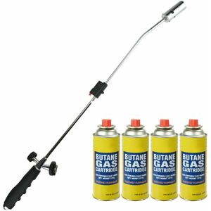 Asab - Weed Burner Killer Blow Torch Weed Killer Wand Blowtorch 4 Gas Cans