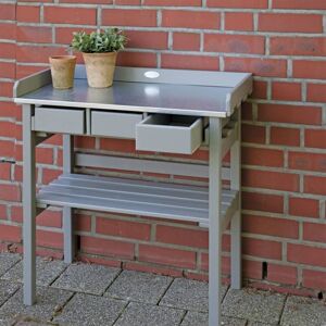 Berkfield Home - Esschert Design Garden Work Bench Grey CF29G