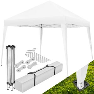 Tectake - Folding Gazebo Linosa 3x3m with uv protection - Folding gazebo, garden gazebo, gazebo - white - white