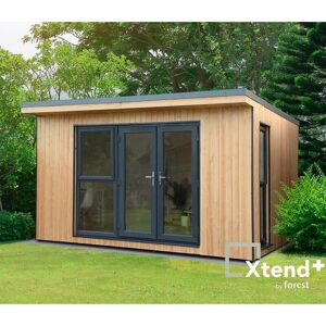 Xtend 4.0M Premium - Outdoor Wooden Garden Building Summerhouse Office - Forest