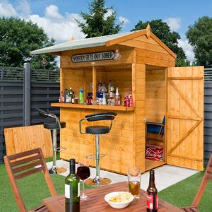 Garden Bar - Honey Brown Finish - Rowlinson