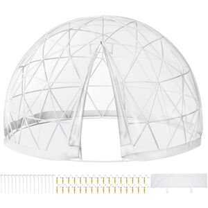 VEVOR Garden Dome 9.5ft Garden Dome Igloo Greenhouse Igloo Dome Geodesic Dome Outdoor Igloo Dome Greenhouse Dome With pvc Cover Geodesic Dome Kit for