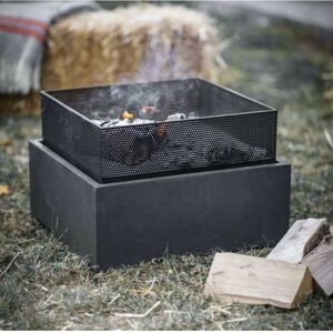 Garden Trading - Lyneham Square Fire Pit Basket Bowl Steel Outdoor Heater