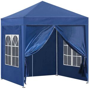 Clipop - Gazebo, 3x3m Pop Up Party Tent with Side Panels, Waterproof Marquee, Blue