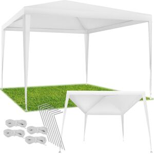 Tectake - Gazebo Klara 3x3m with uv Protection - Pavilion, garden tent, garden pavilion - white - white